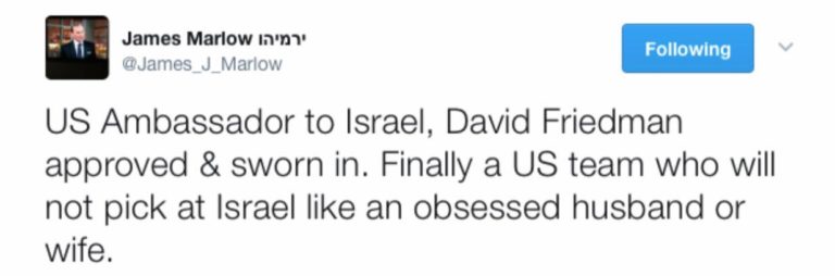 David Friedman Sworn In As U.S. Ambassador to Israel