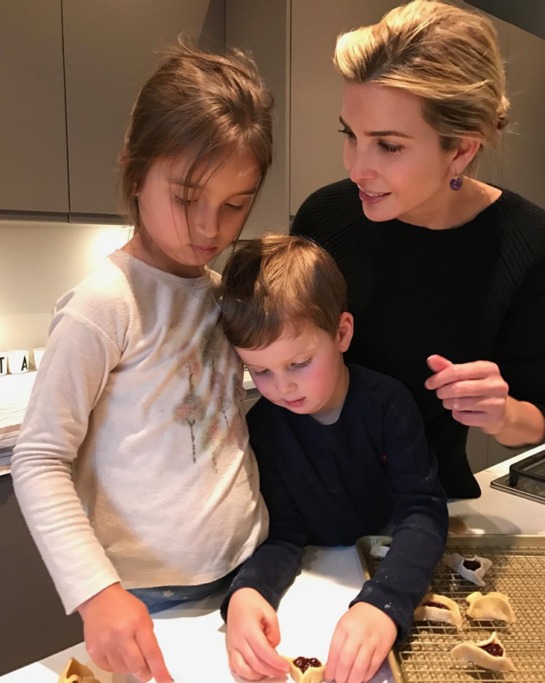 Ivanka Trump Posts Photo of Her Family Making Hamantaschen