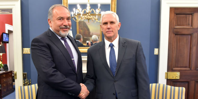 Liberman Tells Pence He Expects To See The Us Embassy In Jerusalem Soon