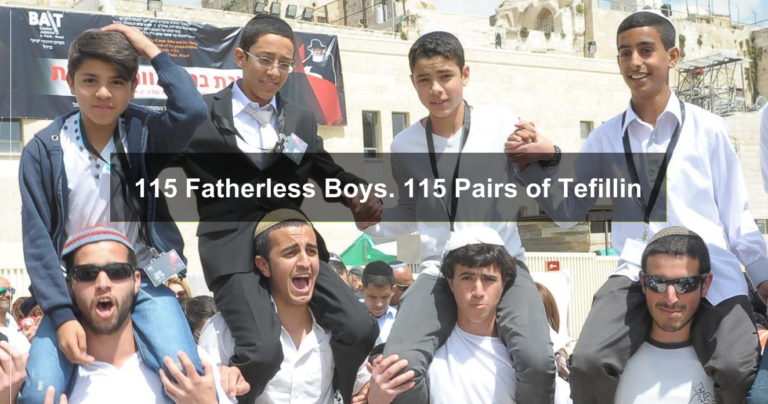 OnlySimchas is looking to raise $34,500 to help 115 fatherless boys get Tefillin!