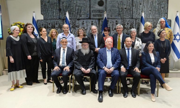 Jerusalem: Dr Patch Adams and 12 Winners Awarded Danielle Prize by President Rivlin