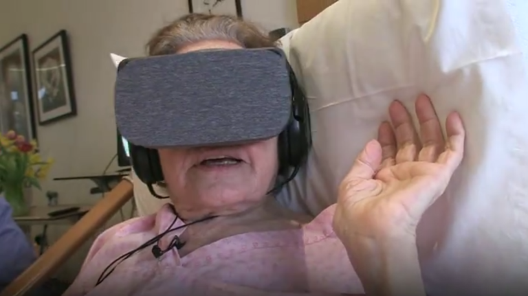 WATCH: Virtual Reality Helps Hospice Patient Visit Her Hometown of Jerusalem
