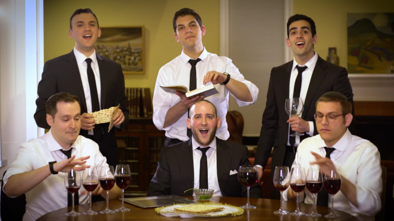 WATCH: The Maccabeats Sing Ma Nishtana With the Help of the Seder Table