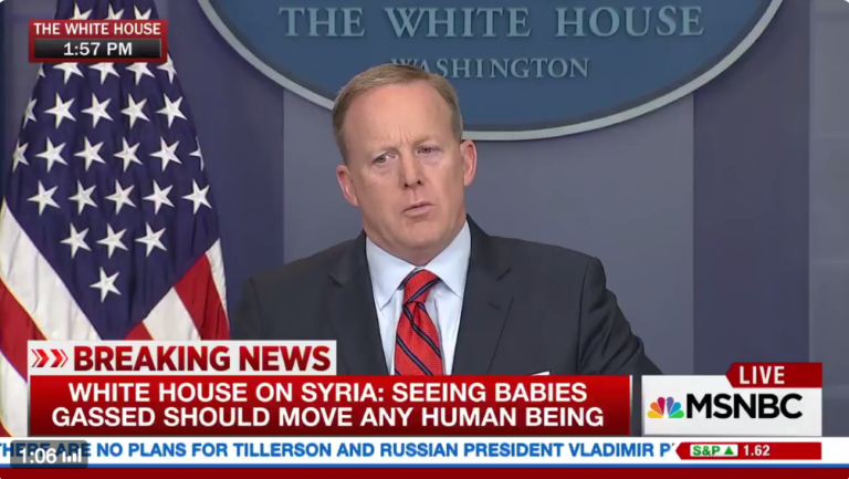 White House Press Sec Major Gaffe: “Hitler Didn’t Even Sink to Using Chemical Weapons”