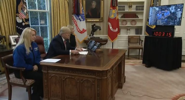 WATCH: President Trump & Ivanka Trump LIVE Video Call to NASA Astronaut Peggy Whitsonn