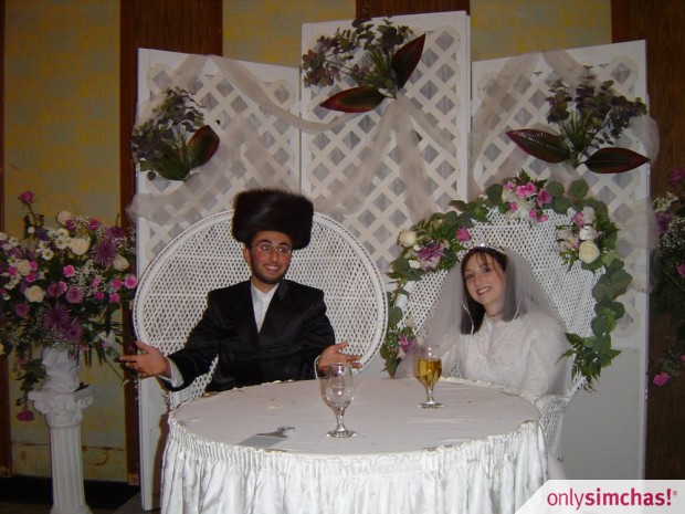 Wedding  of  Shloime  Glick & Simi Rubin