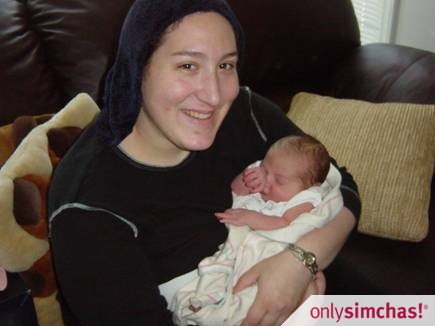 Birth  of  baby girl to Micha & Nechama Gersten