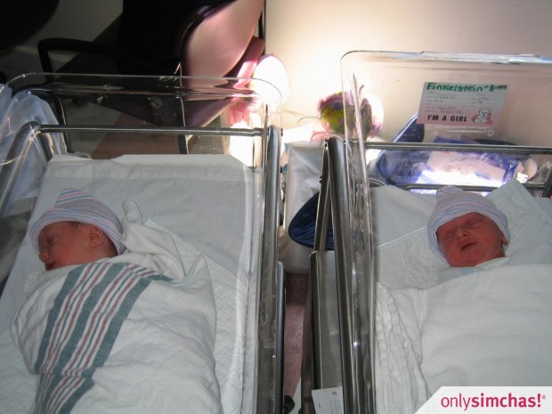 Birth  of  AVIGAIL and DINA FINKELSTEIN to Alisa and Michael Finkelste