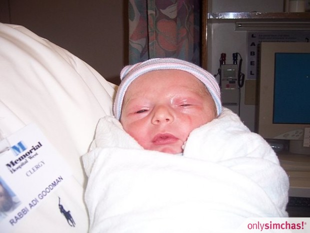 Birth  of  Baby Boy to Adi & Malky (Rotenberg) Goodman