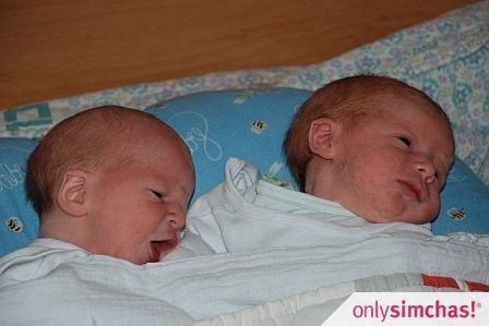 Birth  of  TWINS –   Rechelle and Elie Hochhauser
