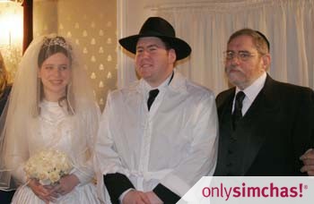 Wedding  of  Yisroel  Waxman & Yocheved Welcher