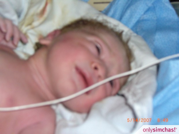 Birth  of  of a baby boy to  Toby and Shoshana (Rose) Kaye