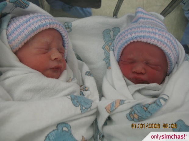 Birth  of  Twin Boys to Cori and Eliezer  (Letvin) Jones
