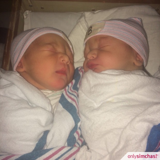 Birth  of  Twin Boys to Ari and Rivky Klugmann