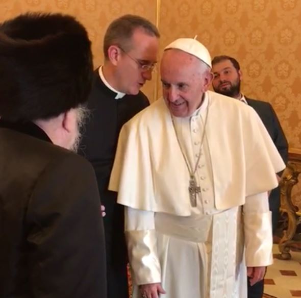 WATCH: Ultra Orthodox Jews Sing & Dance to Pope