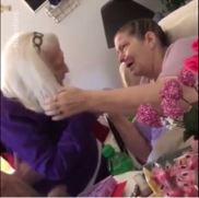 See a 97-Year-Old Mother Embrace her 76-Year-Old Daughter! – Tears..