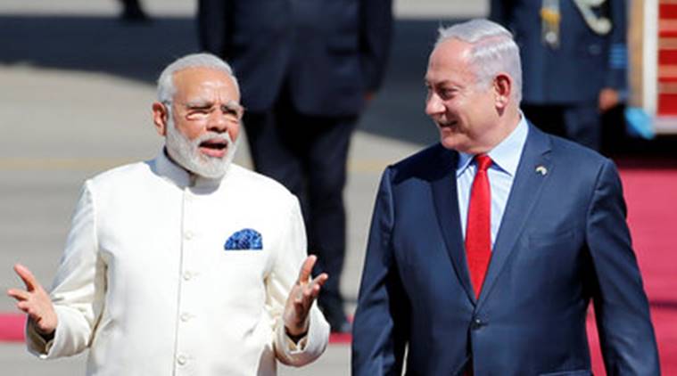 Indian PM arrives in Israel for first visit ever by country’s head of government