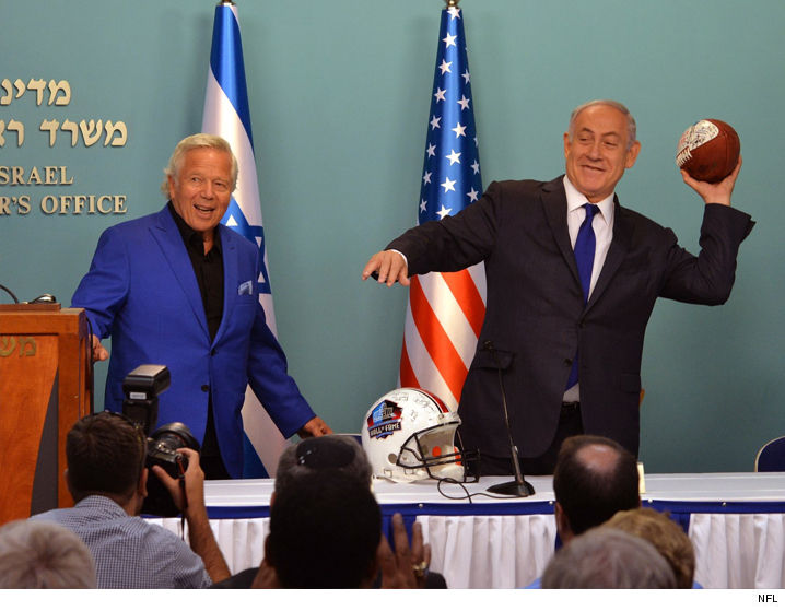 Robert Kraft Takes 18 NFL Hall of Famers to Israel on a Trip of a LifeTime – Watch!