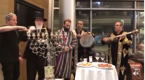 Watch: Bukharian Jews Lighting the Menorah