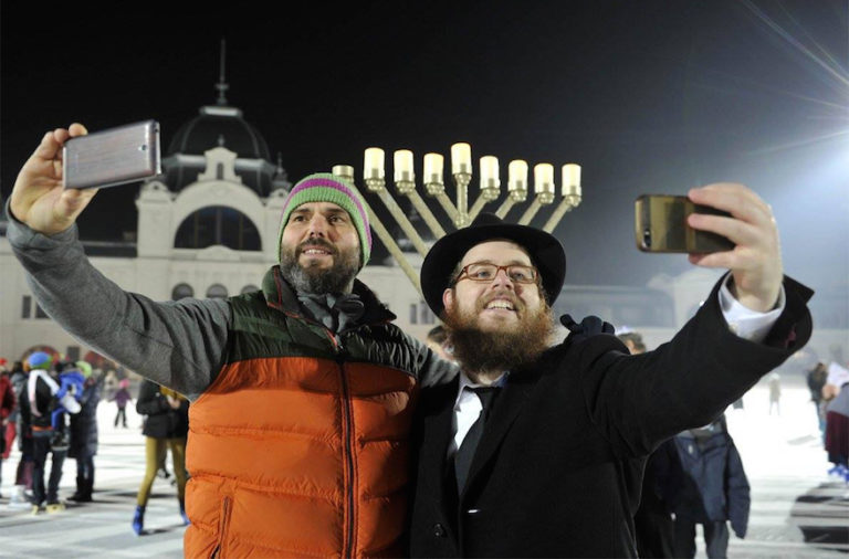 Budapest Celebrates Chanukah in the ‘Coolest’ Way