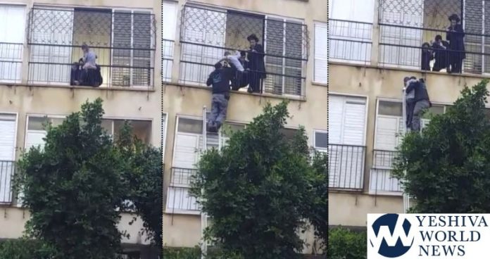 AMAZING! Israeli Arab rescues Jewish child hanging off a balcony in Bnei Brak