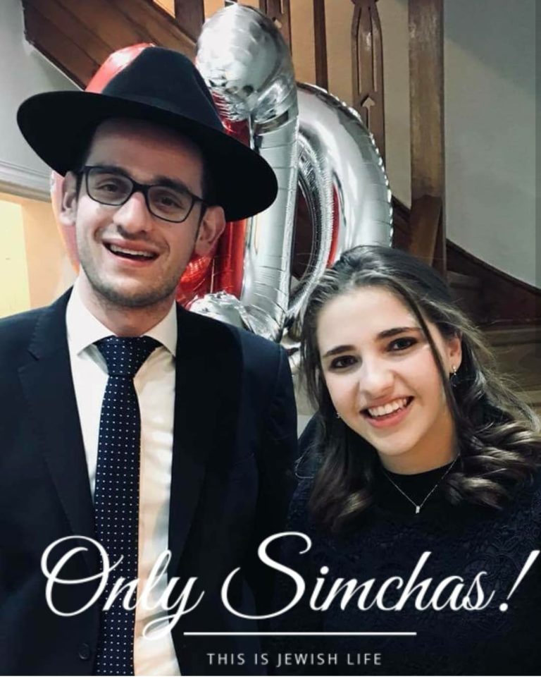 Mazel tov-David Ullmann (Son of Philip, Highfield Gardens, Golders Green) is engaged to Chana Malka Tugenthaft (Daughter of Reb Dovid, Golders Green).