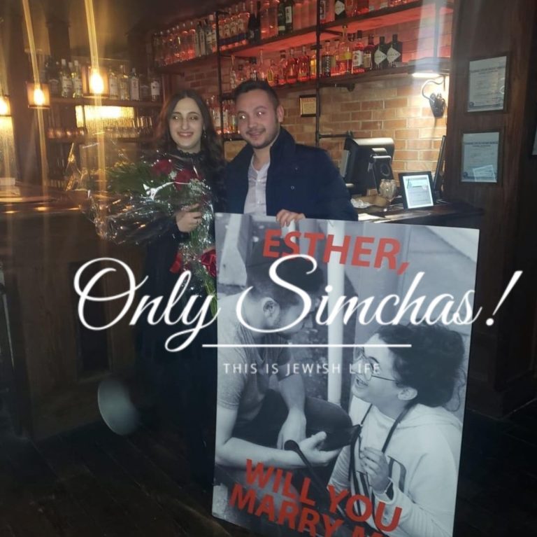 Engagement of Yossi Cohen (Chicago) to Esther sussman (Chicago)!