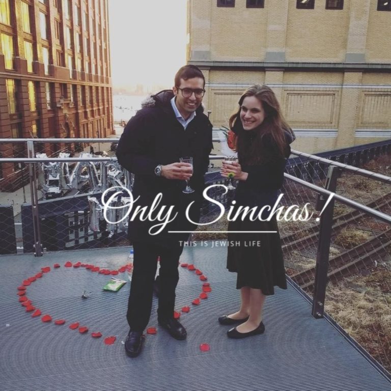 Engagement of David Dachoh and Ariella Lunzer! #onlysimchas