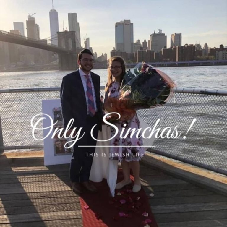 Engagement of Joey Toledano and Simi Bergstrom from Brooklyn, NY! #onlysimchas