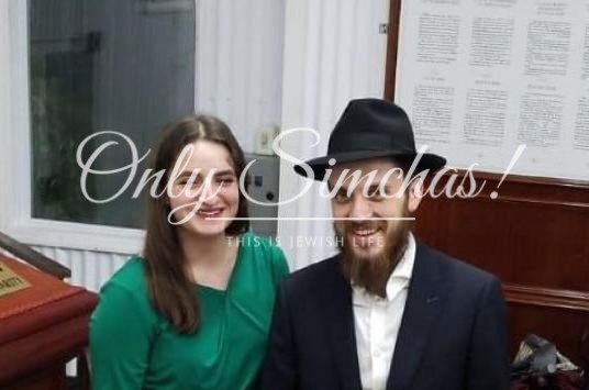 Engagement of Mendy Lebovic (Crown Heights) and Perel Gorman (London)