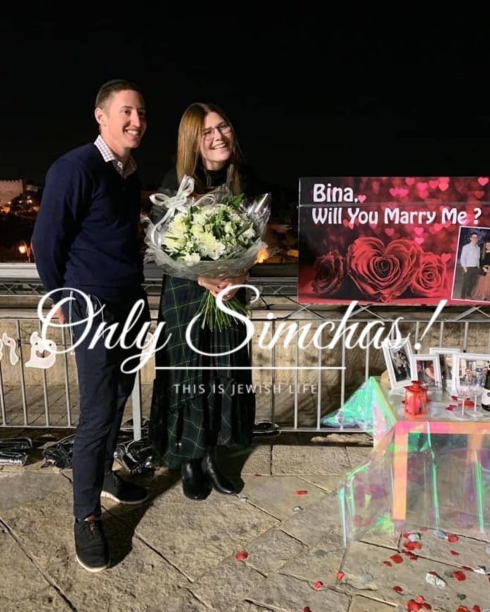 Engagement of Sam Golding and Bina Marcus! #onlysimchas
