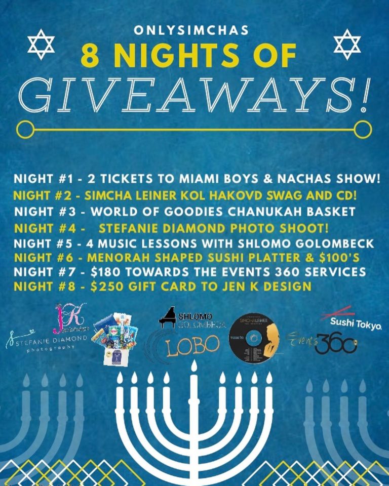 Awesome Onlysimchas Chanukah Giveaway