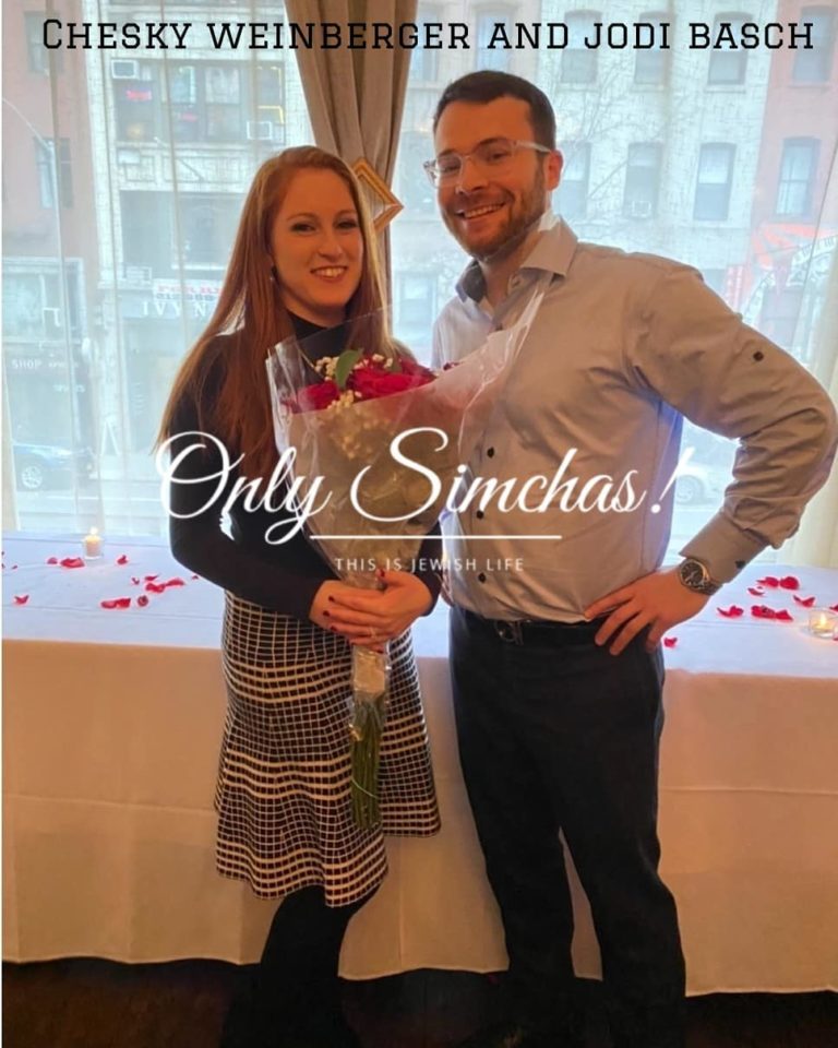 Engagment of Chesky Weinberger and Jodi Basch