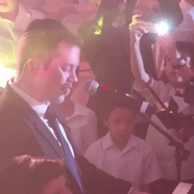 Simcha leiner at a siyum Hashas in Johannesburg South Africa