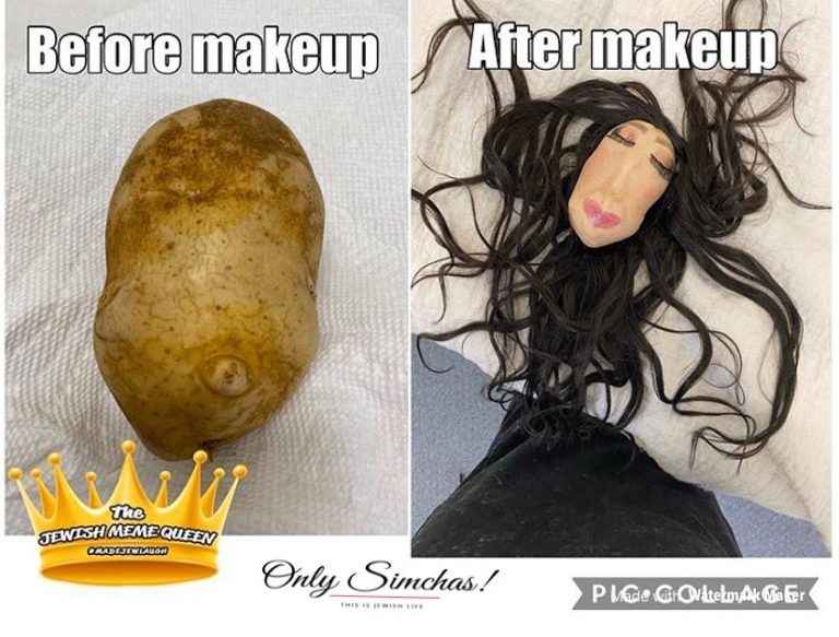 Potato’s Can Dress up as well! ???? @thejewishmemequeen #onlysimchas