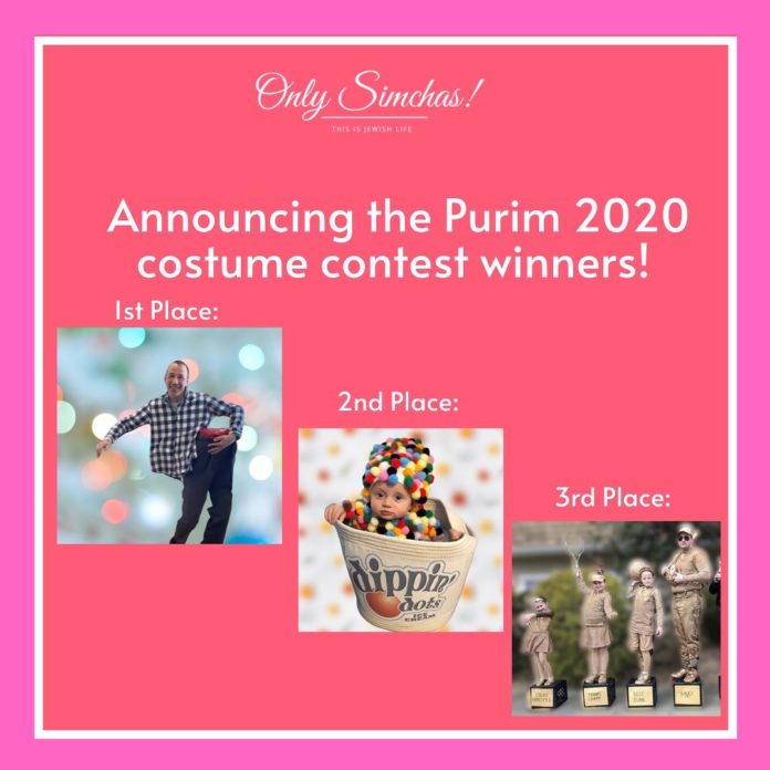 Announcing the 2020 Purim contest winners! ???????? Thank You to everyone who sent in their awesome pictures! ???? We apologize if your picture was not posted. Our inbox was filled with so many pictures! ???? #onlysimchas #purim2020 #ospurim