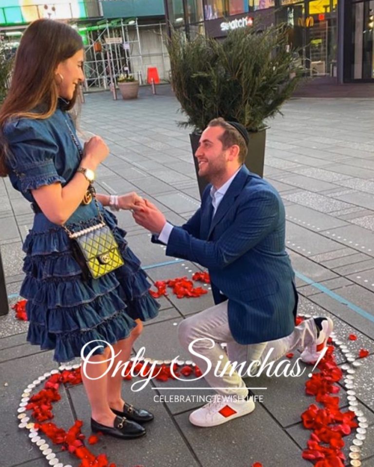 Engagement of Shammai topper and Sara navon! #onlysimchas