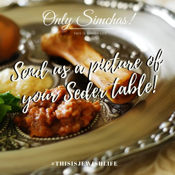 Send us a picture of you Seder Table to be featured on Onlysimchas! #onlysimchas #ospesach
