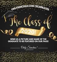 ????A big Mazel Tov to the Class of 2020! Send us a picture and name of the graduate to be featured on our page! ???? #classof2020 #onlysimchas #grad2020????