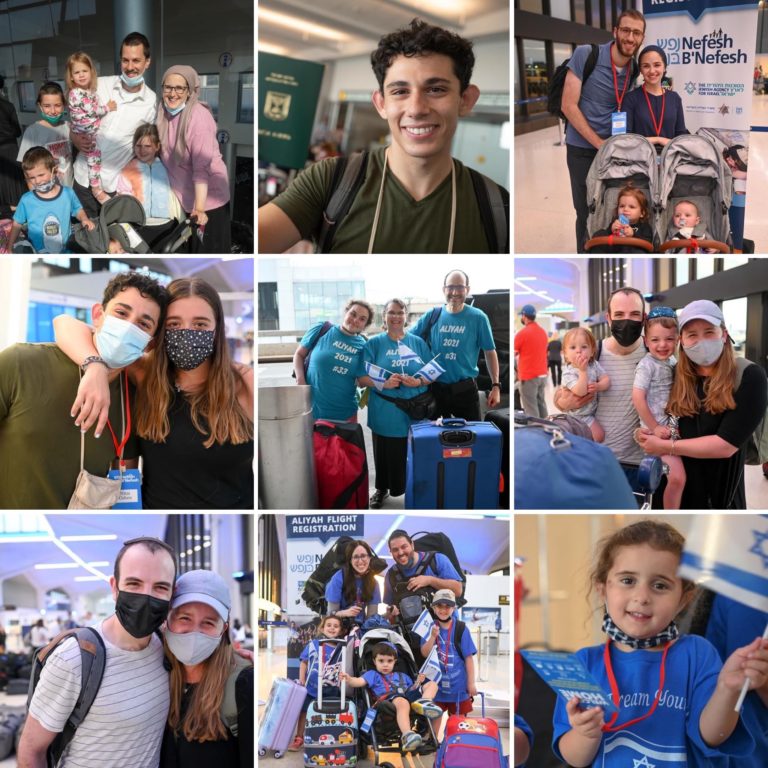 172 Olim landed last week on four Nefesh B’Nefesh Group Aliyah Flights, the oldest of whom is 87 years old and the youngest being a 6-month-old girl. They hail from New York, New Jersey, California, Illinois, Pennsylvania and Ontario and will be moving to Jerusalem, Beit Shemesh, Modiin, Kiryat Gat, Ra’anana and Netanya. Among the Olim who arrived this week were 12 medical professionals including four physicians, in addition to a number of lawyers, accountants, engineers, and educators, all eager to join and contribute to the Israeli workforce.