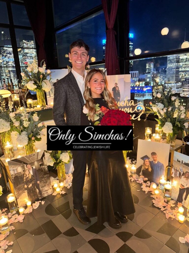 Engagement of Menucha Glenner and Coby Kamish (Chicago)